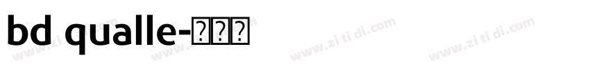 bd qualle字体转换